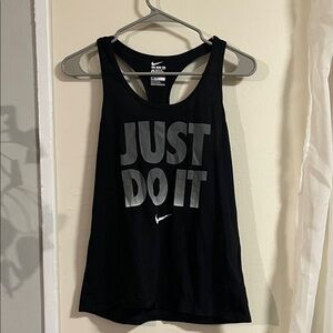 Nike Black and Gray Graphic Tank